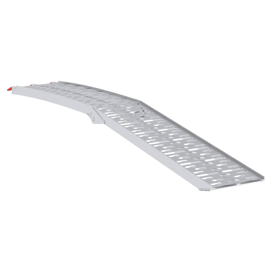Foldable Motorcycle Ramp 340 kg per ramp 2 pcs Silver Aluminium