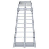 Motorcycle Ramp Folding Silver 180 x 28 x 5 cm Aluminium - 45-Degree Angle