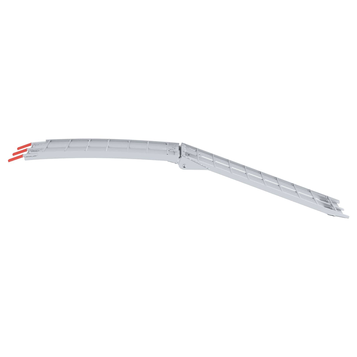 Motorcycle Ramp Folding Silver 180 x 28 x 5 cm Aluminium