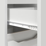 Bathroom Cabinet White 30.5 x 30 x 101 cm Engineered Wood