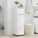 Bathroom Cabinet White 30.5 x 30 x 101 cm Engineered Wood - Top-Down View