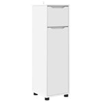 Bathroom Cabinet White 30.5 x 30 x 101 cm Engineered Wood