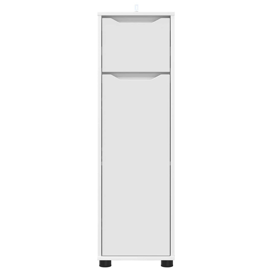 Bathroom Cabinet White 30.5 x 30 x 101 cm Engineered Wood