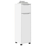 Bathroom Cabinet White 30.5 x 30 x 101 cm Engineered Wood