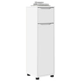 Bathroom Cabinet White 30.5 x 30 x 101 cm Engineered Wood - Side View