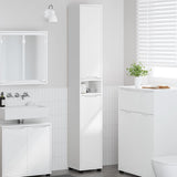 Bathroom Cabinet White 30.5 x 30 x 195 cm Engineered Wood