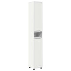 Bathroom Cabinet White 30.5 x 30 x 195 cm Engineered Wood