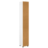 Bathroom Cabinet White 30.5 x 30 x 195 cm Engineered Wood - Low Angle