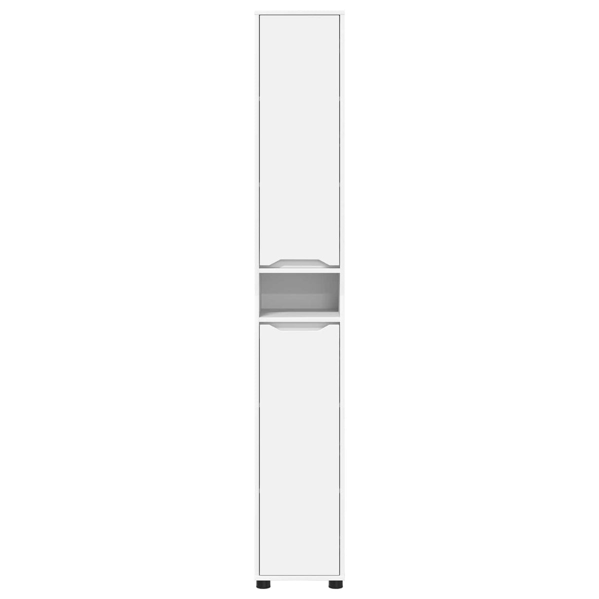 Bathroom Cabinet White 30.5 x 30 x 195 cm Engineered Wood