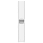 Bathroom Cabinet White 30.5 x 30 x 195 cm Engineered Wood