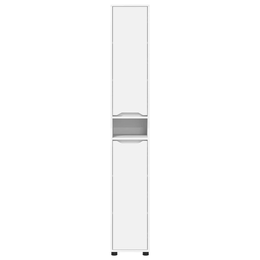 Bathroom Cabinet White 30.5 x 30 x 195 cm Engineered Wood