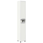 Bathroom Cabinet White 30.5 x 30 x 195 cm Engineered Wood