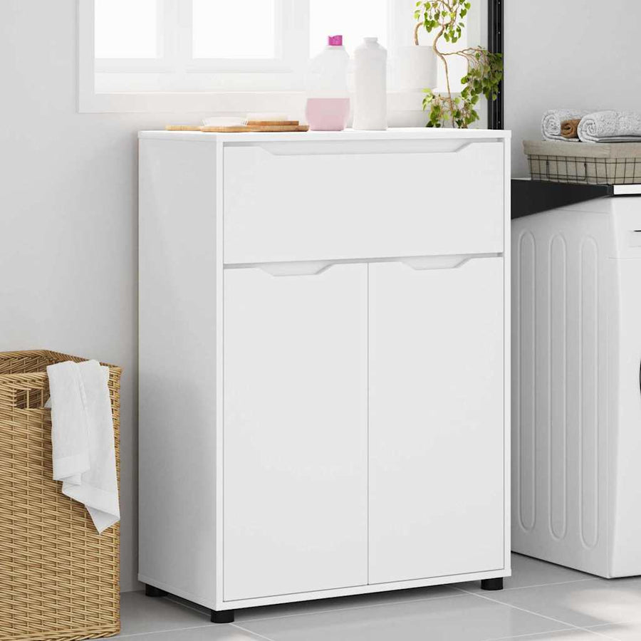 Bathroom Cabinet White 72.5 x 36.5 x 100 cm Engineered Wood