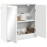 Bathroom Mirror Cabinet White 60 x 20 x 60 cm Engineered Wood - Side View