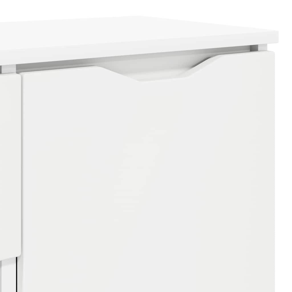 Sideboard with Drawer White 100 by 30 by 65.6 Engineered Wood