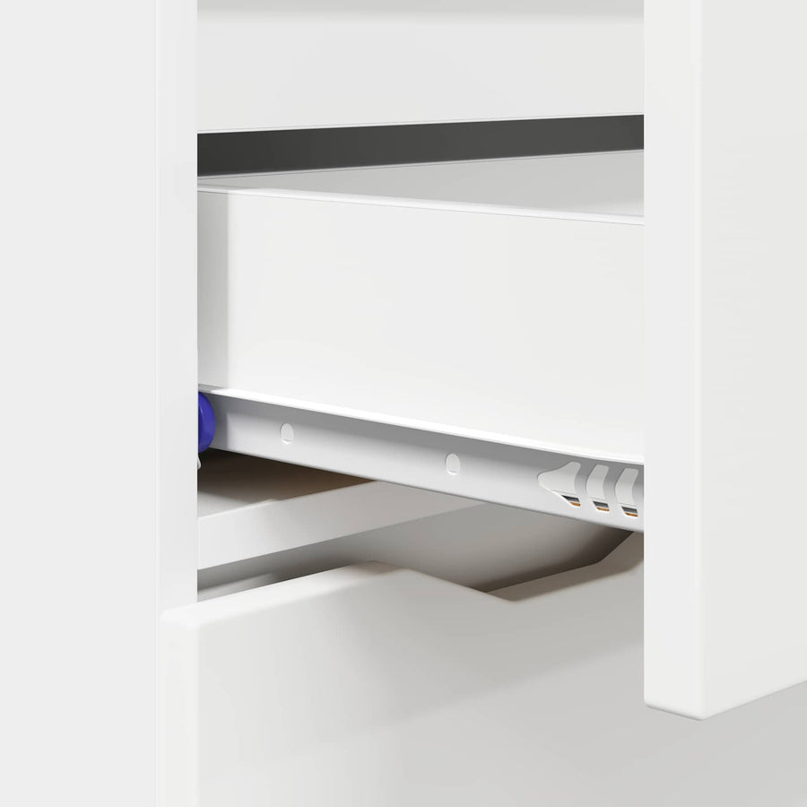 Sideboard White 100 by 30 by 65.6 Engineered Wood