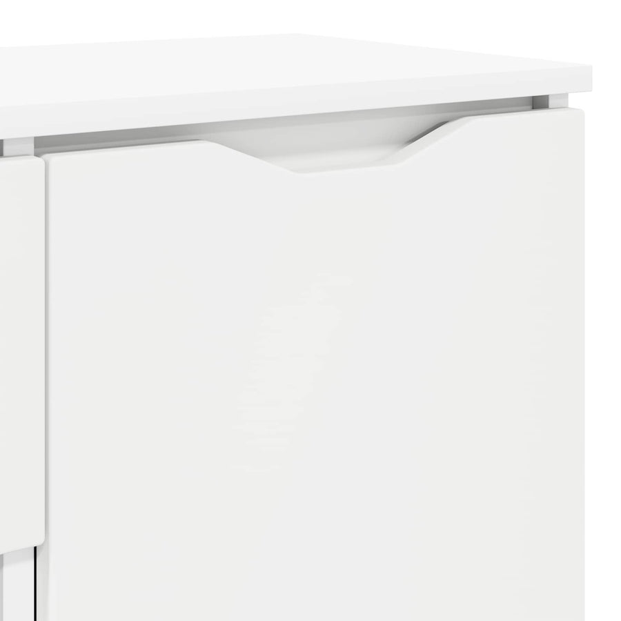 Sideboard White 100 by 30 by 65.6 Engineered Wood