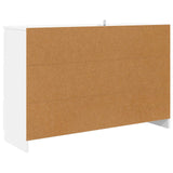 Sideboard with Drawer White 100 by 30 by 65.6 Engineered Wood - Low Angle