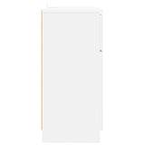 Sideboard with Drawer White 100 by 30 by 65.6 Engineered Wood