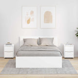 Bedside Tables 2 pcs White 30.5 x 30 x 43 cm Engineered Wood