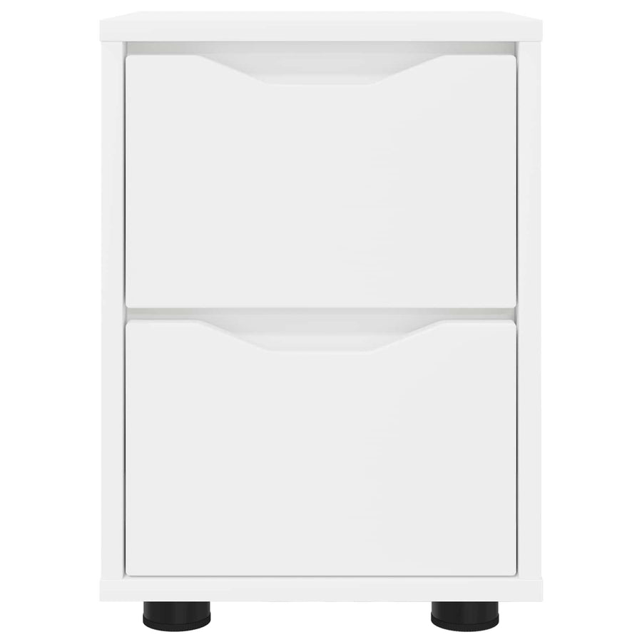 Bedside Tables 2 pcs White 30.5 x 30 x 43 cm Engineered Wood