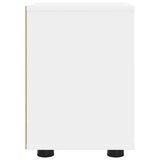 Bedside Tables 2 pcs White 30.5 x 30 x 43 cm Engineered Wood - Close-Up Angle