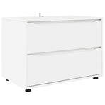 Storage Cabinet 80 x 48 x 57 cm Engineered Wood White