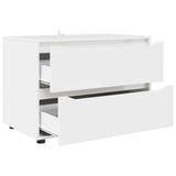 Storage Cabinet White 80 x 48 x 57 cm Engineered Wood