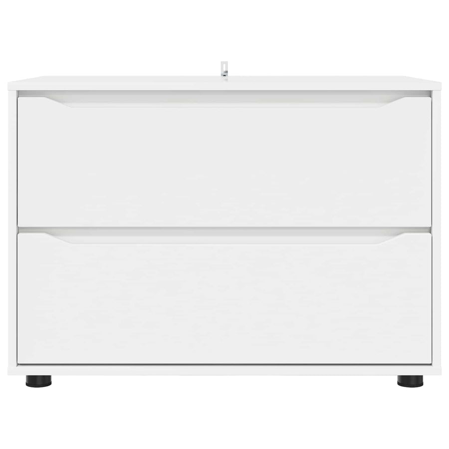 Storage Cabinet 80 x 48 x 57 cm Engineered Wood White