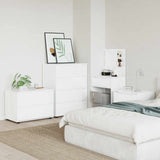 Storage Cabinet High Gloss White 80 x 48 x 57 cm - Top-Down View