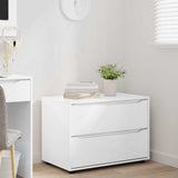 Storage Cabinet High Gloss White 80 x 48 x 57 cm - 45-Degree Angle