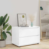 Storage Cabinet High Gloss White 80 x 48 x 57 cm - Rear View