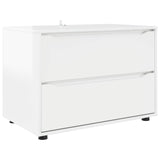 Storage Cabinet High Gloss White 80 x 48 x 57 cm