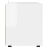 Storage Cabinet High Gloss White 80 x 48 x 57 cm - Extra Image