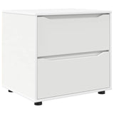 Storage Cabinet White 60 x 48 x 57 cm Engineered Wood - Front View