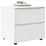 Storage Cabinet White 60 x 48 x 57 cm Engineered Wood - Side View