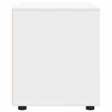Storage Cabinet White 60 x 48 x 57 cm Engineered Wood - Close-Up Angle