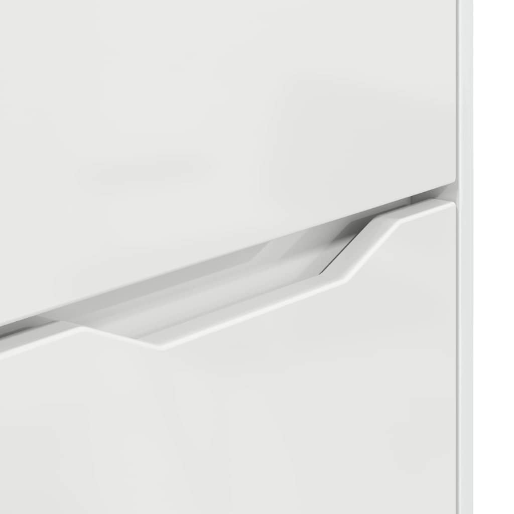 Storage Cabinet High Gloss White 60 x 48 x 57 cm