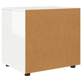 Storage Cabinet High Gloss White 60 x 48 x 57 cm - Low Angle