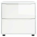 Storage Cabinet High Gloss White 60 x 48 x 57 cm - Rear View