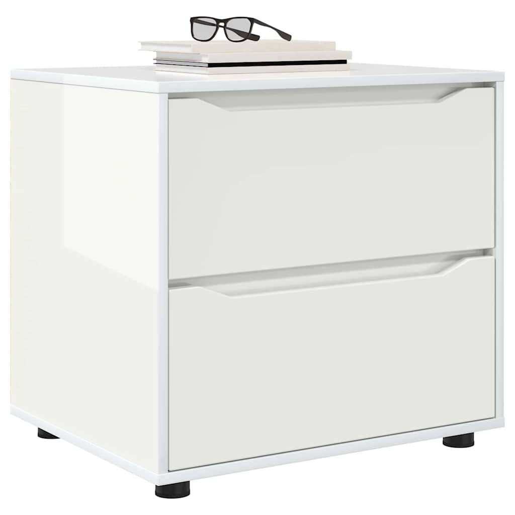 Storage Cabinet High Gloss White 60 x 48 x 57 cm