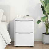 Storage Cabinet White 40 x 48 x 57 cm Engineered Wood - Top-Down View