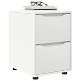 Storage Cabinet White 40 x 48 x 57 cm Engineered Wood - Side View