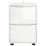 Storage Cabinet High Gloss White 40 x 48 x 57 cm