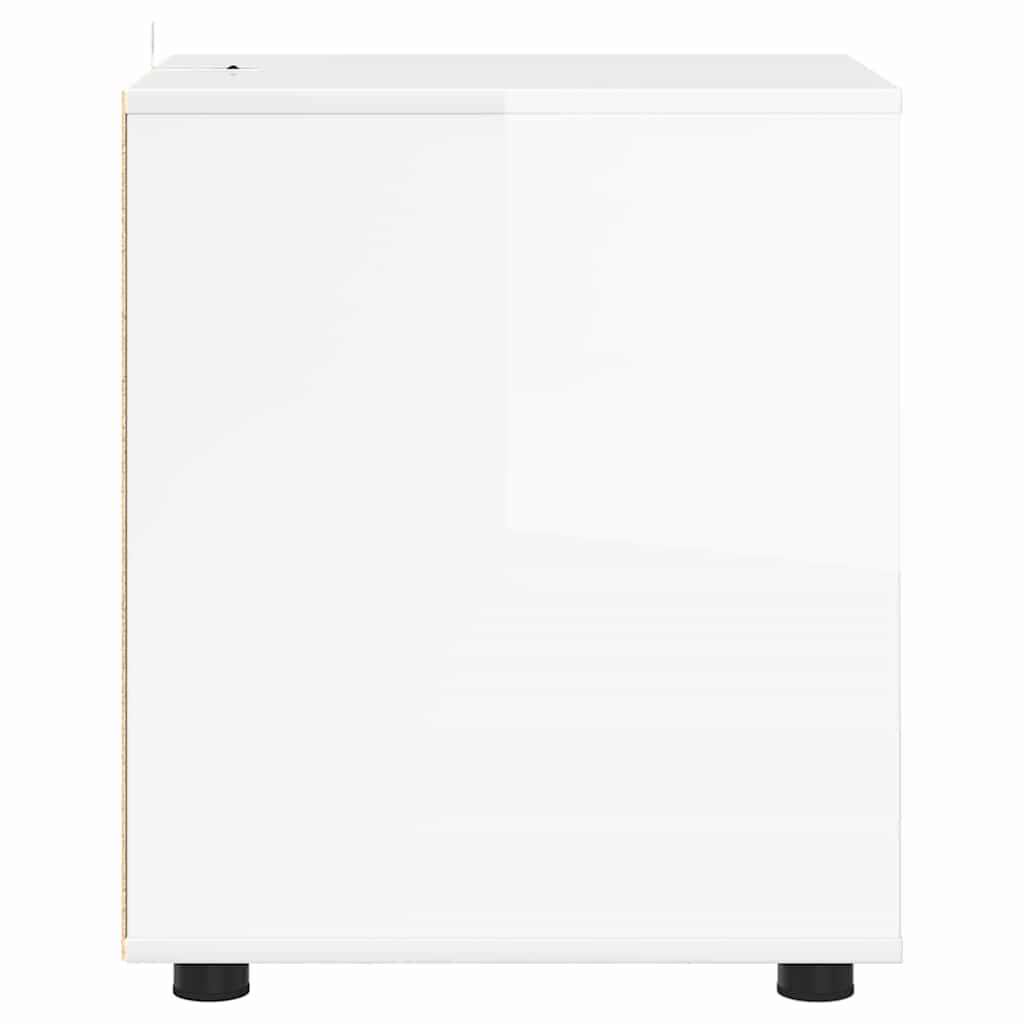 Storage Cabinet High Gloss White 40 x 48 x 57 cm