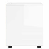 Storage Cabinet High Gloss White 40 x 48 x 57 cm - Close-Up Angle