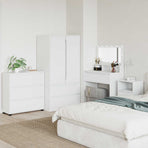 Storage Cabinet 80 x 31 x 81 cm Engineered Wood White