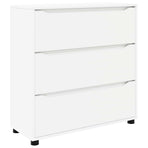 Storage Cabinet 80 x 31 x 81 cm Engineered Wood White