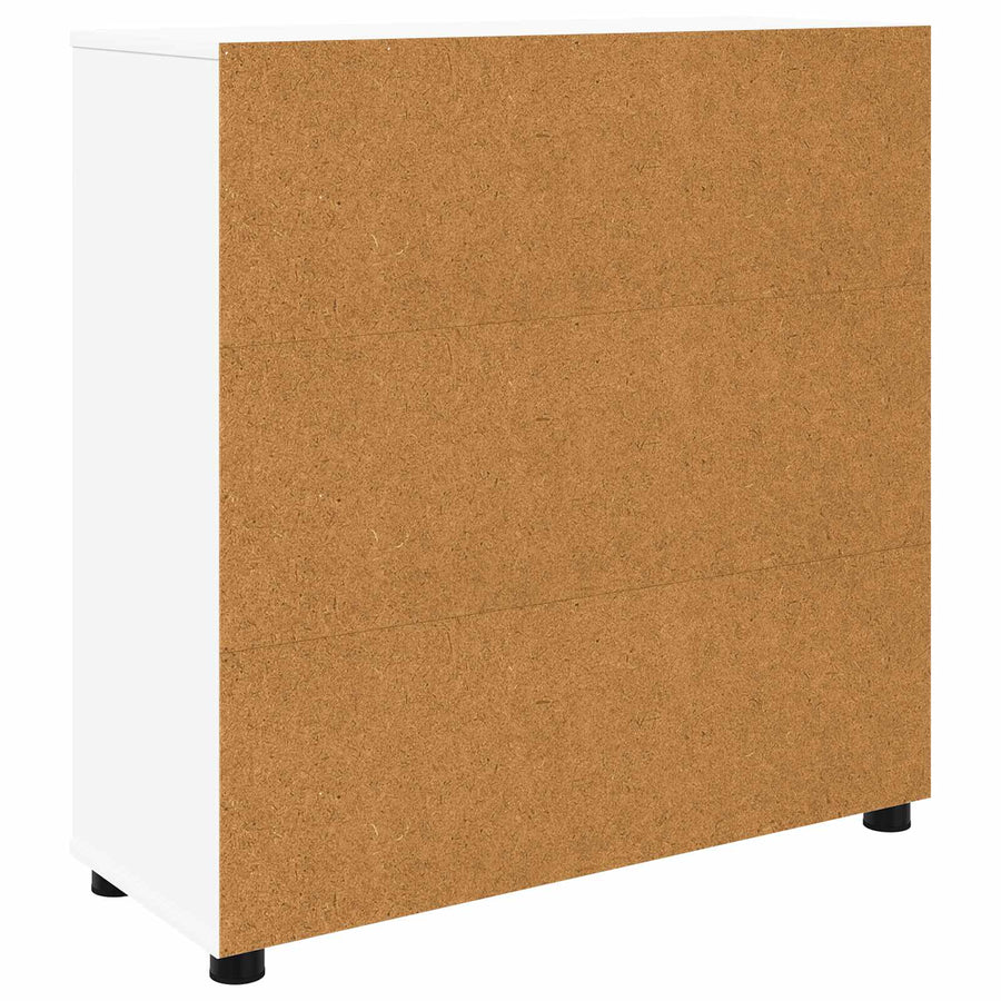 Storage Cabinet 80 x 31 x 81 cm Engineered Wood White