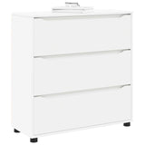 Storage Cabinet White 80 x 31 x 81 cm Engineered Wood